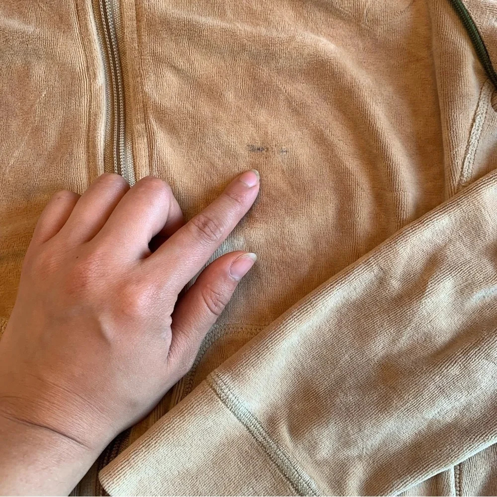 🧥 Lululemon Tan Full-Zip Hooded Sweater – Early-Era / OG Style – Women’s Small 🧥 - Picture 10 of 15